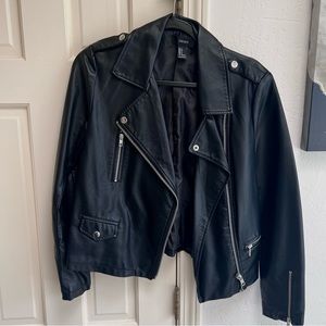 Leather inspired jacket